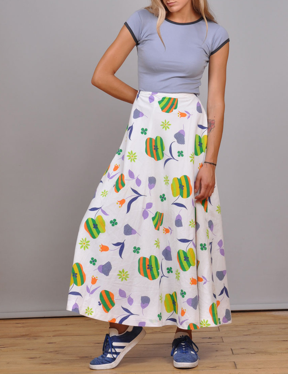 Maxi Printed Skirt